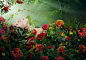 人,自然,影棚拍摄,20到24岁,白人_127602287_beautiful woman resting on a bed of red roses_创意图片_Getty Images China