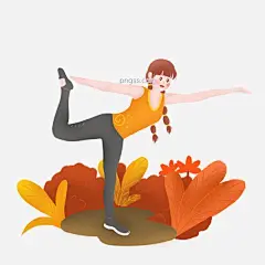 运动健身活泼少女噪点元素图片大小3000x3000px 图片尺寸3.41 MB 来自PNG搜索网 pngss.com 免费免扣png素材下载！草丛#橙色#红色#户外#黄色#活泼#减肥#健康生活#健身#渐变#卡通手绘#暖色系#少女#