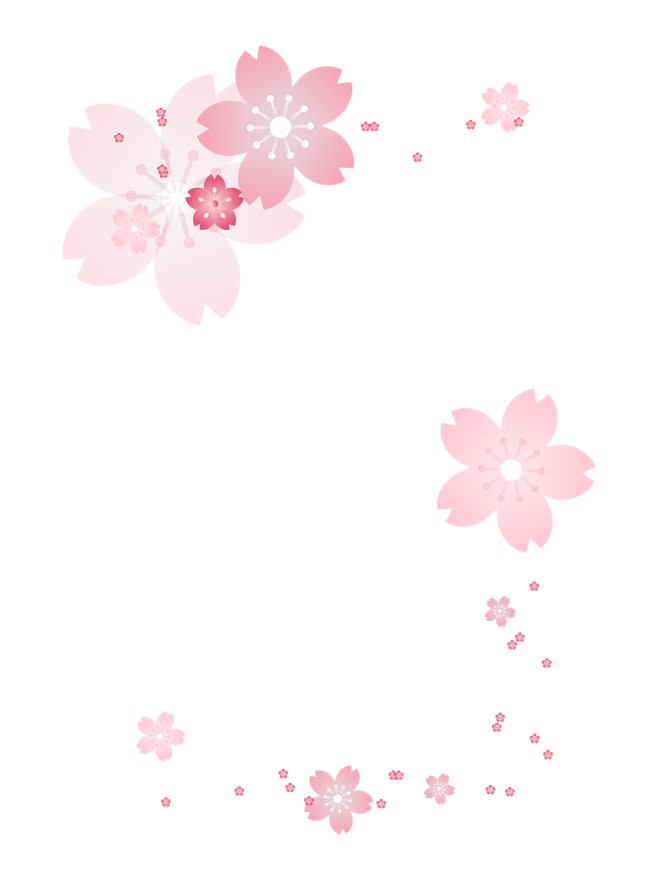 樱花粉色浪漫手绘边框矢量元素装饰边框16...