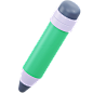 Pencil - 24款教育3D图标素材下载 Education 3D icon pack .blender .figma