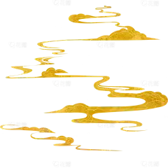 纹理系列插画中国风崎岖祥云