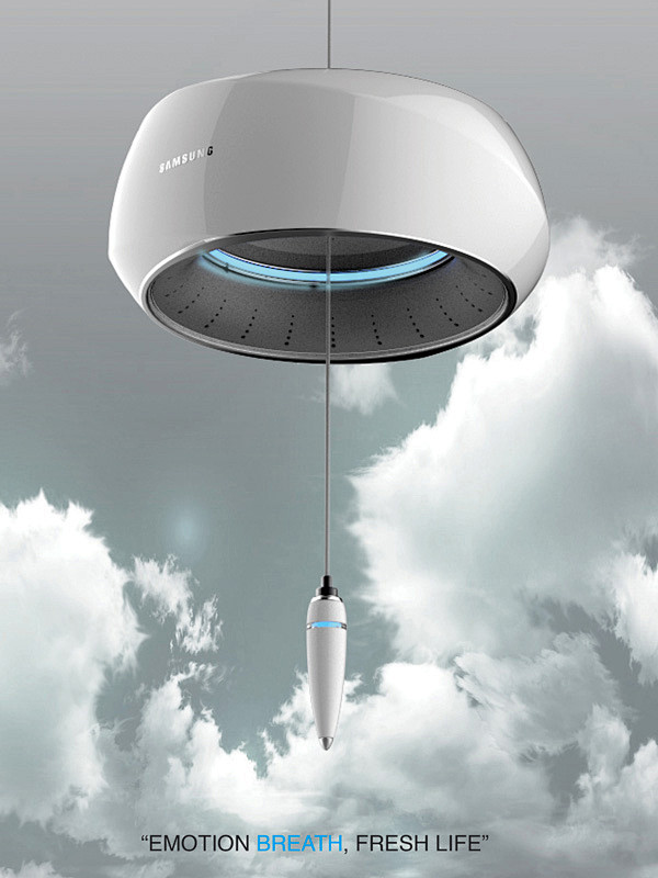 清香的风铃空气净化器设计 - 视觉同盟(...