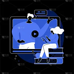 本次网络研讨会抽象概念矢量演示。
