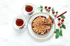 蛋糕,酥皮苹果点心,饮料,可爱的,请柬,贺卡,红茶,奶油蛋糕,食品,蛋糕铲