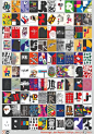 Homage:Jan Rajlich 100X100 我的海報用100個壽字構成。他70歲大壽時我創作了一幅壽字海報，今年將30年的創意更新了：成為系列 ​​​​