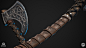 Substance Designer - Viking Axe, Javier Perez : 100% Substance Designer. No modeling, No Sculpting.  Broken up into 4 graphs. Rendered in Marmoset

Breakdown:
https://www.artstation.com/artwork/wLPRZ