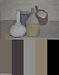 This contains an image of: Le Jour Ni LâHeure 8209 : Giorgio Morandi, 1890-1964, Nature Morte, 1950, Gemeentemuseum, La Haye, Dimanche 21 Janvier 2018, 14:07:53  Color Palette