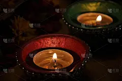 美丽的排灯节装饰灯三十六