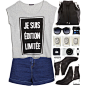 #french #france #grey #blackandwhite #jeans #shorts #jeanshorts #highwaistshorts #highwaistedshorts #tshirt #tee #spring #city #edgy #grunge #topshop #nikon #blue #blueandwhite #proenzaschouler #drawstring