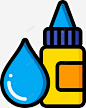 眼药水眼科学4线性颜色图标 页面网页 平面电商 创意素材