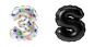 可充气的3D字母表