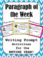 One Stop Teacher Shop - Teaching Resources for Upper Elementary: How "Paragraph of the Week" Homework Improved My Students' Writing!: 