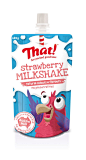 That! Milkshake strawberry - packed with the goodness of Aussie milk. In a squeezy on-the-go pouch, a perfect kids lunchbox idea