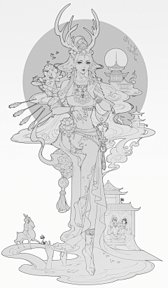 薄小野采集到线稿
