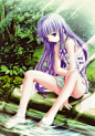 hitomaru,eien no aselia,aselia bluespirit,dress,feet,pantsu,wet,xuse