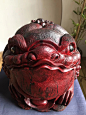 印度小叶紫檀摆件【大号金蟾】一木制作 精雕 木雕工艺品-淘宝网