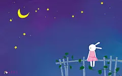 桌面壁纸 卡通兔 兔子 卡通形象 服饰 时尚 壁纸 电脑壁纸  艾玩兔 画儿晴天 微信65643766 QQ：65643766