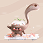 36daysoftype 3D 3dart animation  Character Character design  Food  ILLUSTRATION  japan kawaii