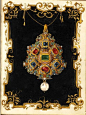 这本“珠宝书”是由Hans Mielich 花费至少两年时间于1555年完成，内容包含关于70件文艺复时期珠宝首饰的100多张水粉羊皮卷手稿，文艺复兴时期珠宝的百科全书，属于当时的巴伐利亚安娜公爵夫人。
