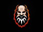 Altz Gamer emblem logo sport cybersport alzheimer old man man beared