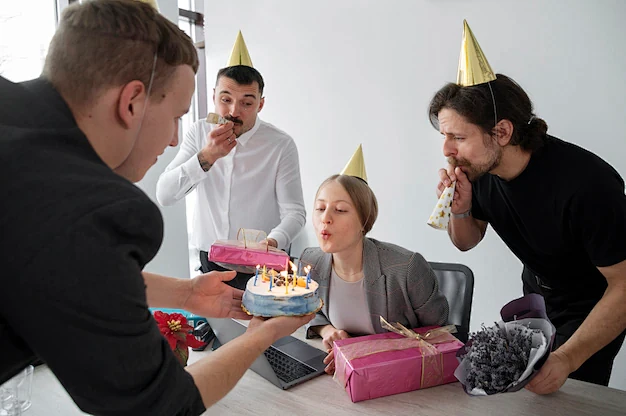 Person celebrating b...