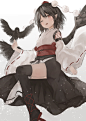 Tags: Fanart, Touhou, Shameimaru Aya, Pixiv, PNG Conversion, Fanart From Pixiv, Pixiv Id 13134696