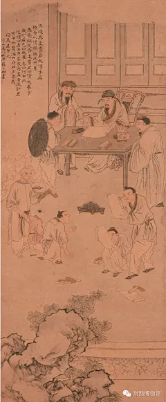苏六朋——《冯煖为孟尝君收债图轴》欣赏  |  
苏六朋(1791—1862)，广东顺德人。字枕琴，号怎道人、怎叔、南水村佬、南溪渔隐、浮山樵者、石楼吟叟、南水人、南水渔郎、浮山山人、浮山七十二洞天樵子等。中国清代画家。能书隶草行多种字体;能画山水人物花鸟。宗法赵子昂、唐伯虎、仇十渊、吴伟、黄慎，又亲得罗浮山僧德坤的真传，画技娴熟高超，既能作端秀精细的工笔画，也能作粗毫写意的简笔画。尤善画人物，绘写了不少盲公、卖艺人等市井人物，是广东画坛上独树一帜的画家。