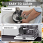 Miracredo Air Fryer Silicone Liners, Food Safe Air Fryer Silicone Pot, Reusable Silicone Tray, Compatible with Ninja Air Fryer Basket, Large, Black : Amazon.ca: Home
