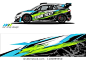 Rally car wrap vector designs. abstract livery for vehicle vinyl branding background
