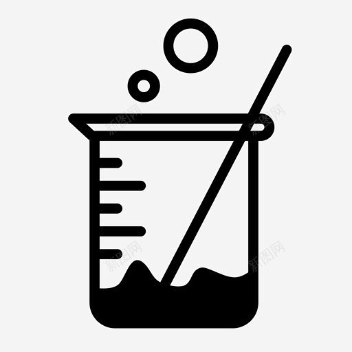 烧杯气泡化学图标 标识 标志 UI图标 设计图片 免费下载 页面网页 平面电商 创意素材
