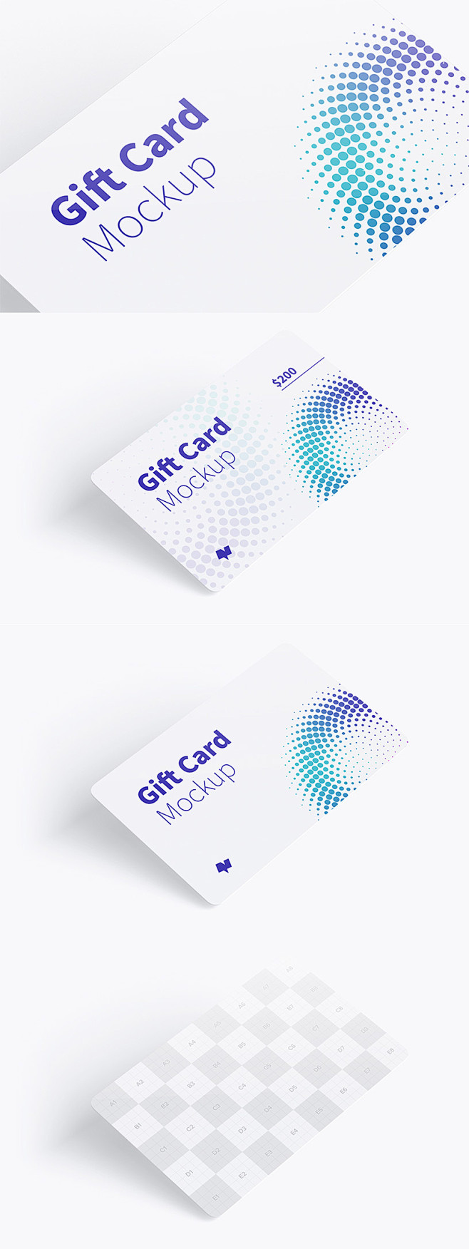 礼品卡样机设计素材 Gift Card ...