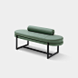Sigmund Bench : Sigmund Bench was designed by Studio Asai for Arflex. The bench is available in a standard version or with cushions.