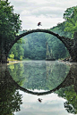 Rakotzbrücke (the Devil's Bridge), Kromlau, Germany. ♡: 