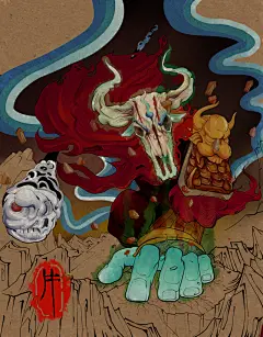 十二生肖节日节气插画
