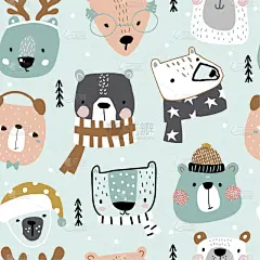 手,纺织品,式样,纹理,可爱的,恶作剧,绘画插图,矢量,裹住,小山羊