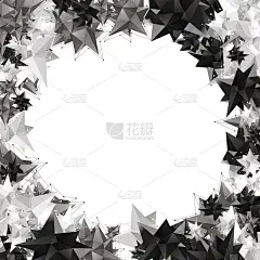 向量现代几何形状。3 d多边形背景