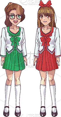 女孩,日本漫画风格,青少年,头发,女人,可爱的,性格,自然美,时尚,图像