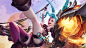 Anime 1366x768 League of Legends Jinx (League of Legends) gun