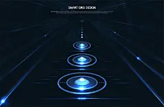 人工智能商务科技智能电网科技之光科技海报图片海报设计科技海报首页素材