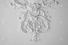 白墙成型几何形状与消失点。水平