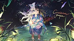 薄涂/日韩风/日韩插画 可爱的女孩子？韩国画师Yampa的插画作品
花瓣关注原画人，推荐更多精选素材，绘画更有灵感