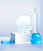 器皿 实验药品 透明材质 玻璃背景 亚克力 化妆品背景素材 