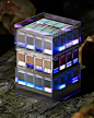 3D abstract CGI cinema 4d Digital Art  glass microchip Quixel refraction Render