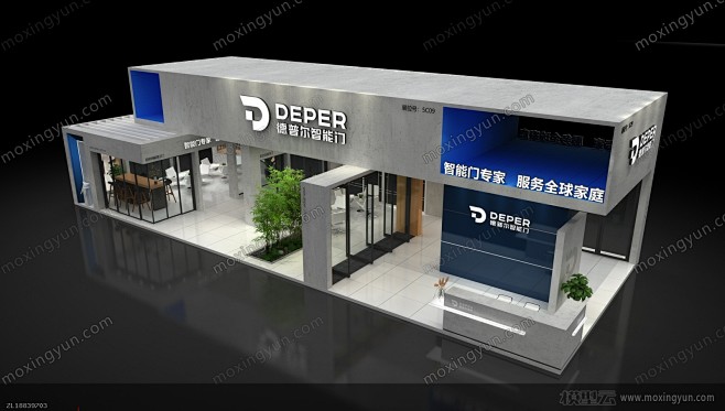 德普尔智能门有限公司展览展示展台模型展览...