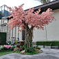 仿真樱花树室内大树装饰造景大型植物包柱子树许愿餐厅假树日式-淘宝网