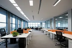 公司企业办公室室内设计效果图摄影图