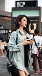 街拍美女