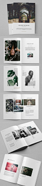Beautiful photography and page design layouts.