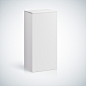 3d rendering of a white box