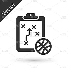 分离着色,概念,策略,做计划,图标,灰色,白色,商务,篮子,阴谋